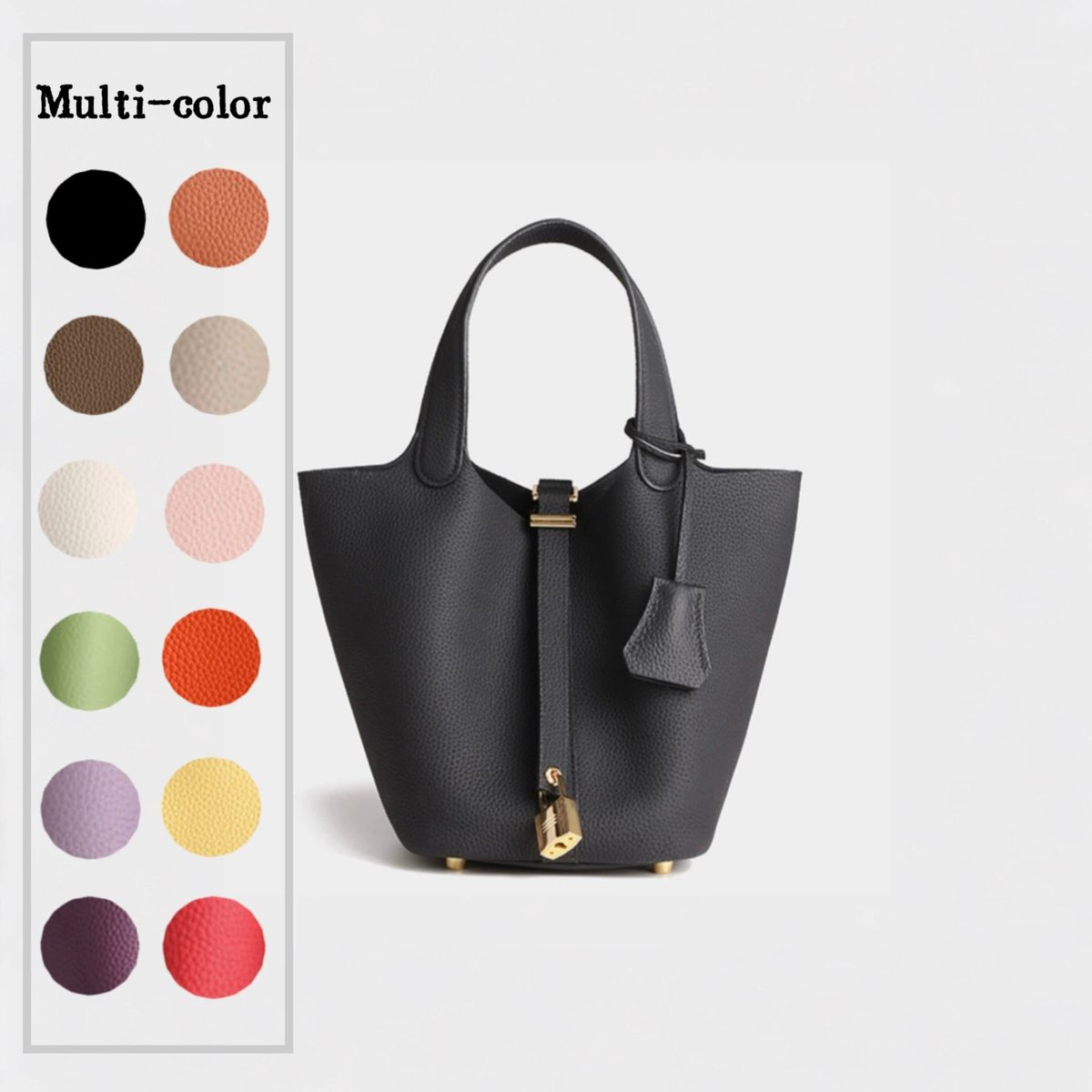 Classic Cowhide Bucket Bag — Bucket Bags handbag