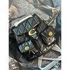 Cowhide Quilted Chain-Strap Shoulder Bag in Classic — view 12