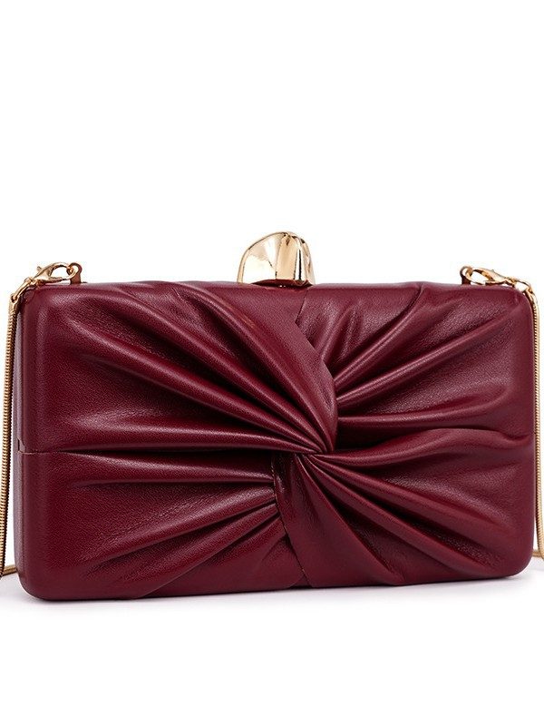 Evening Party Clutch Bag in Off White — back view