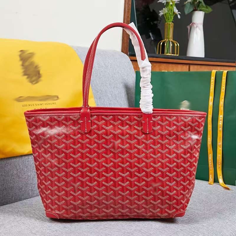Goyard-Style Zipper Tote