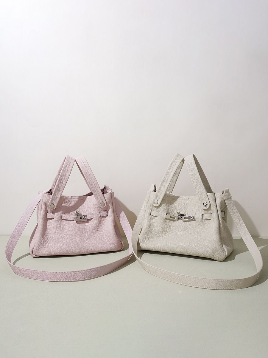 Leather Bucket Kelly-Style Crossbody Bag — Crossbody Bags handbag