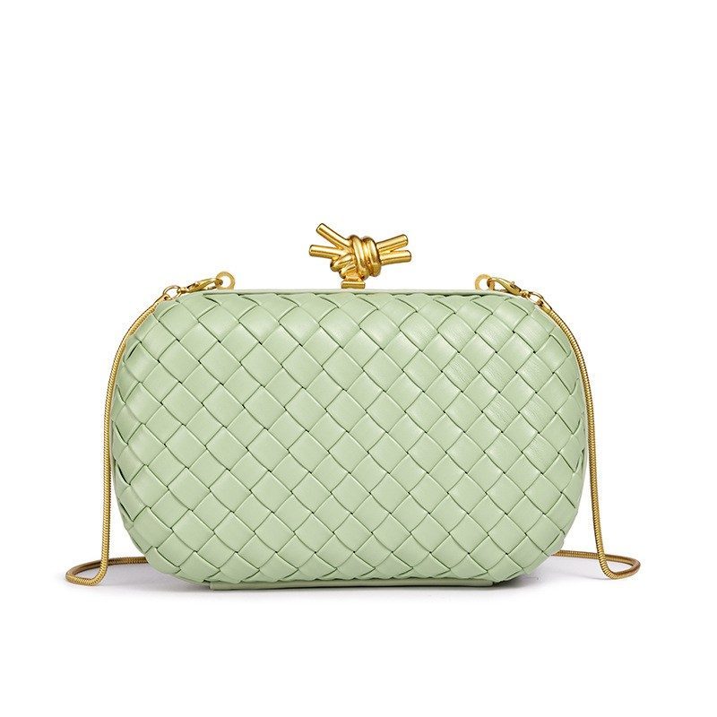 Light-Luxury Woven Chain Evening Box Bag — Clutches handbag