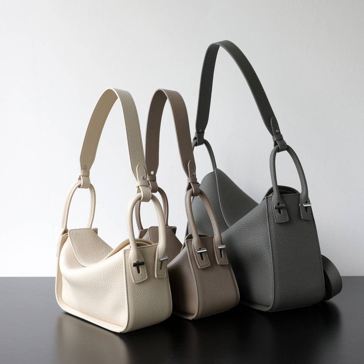 Top-Grain Cowhide Pillow Tote Bag